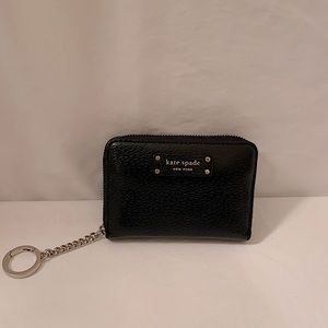 Black Kate Spade Keychain Wallet